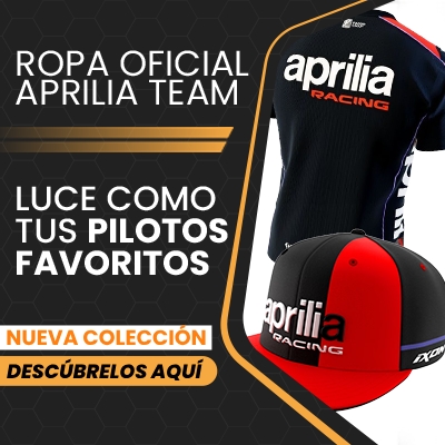 Banner Ropa Oficial Aprilia Team - Luce como tus pilotos favoritos