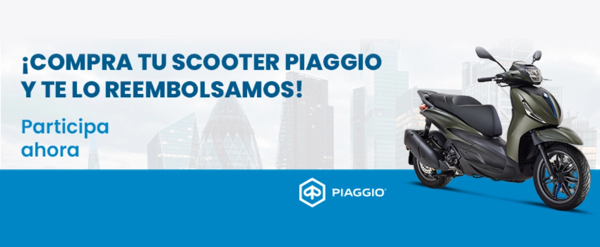 Compra tu Piaggio y entra en el sorteo de un reembolso completo