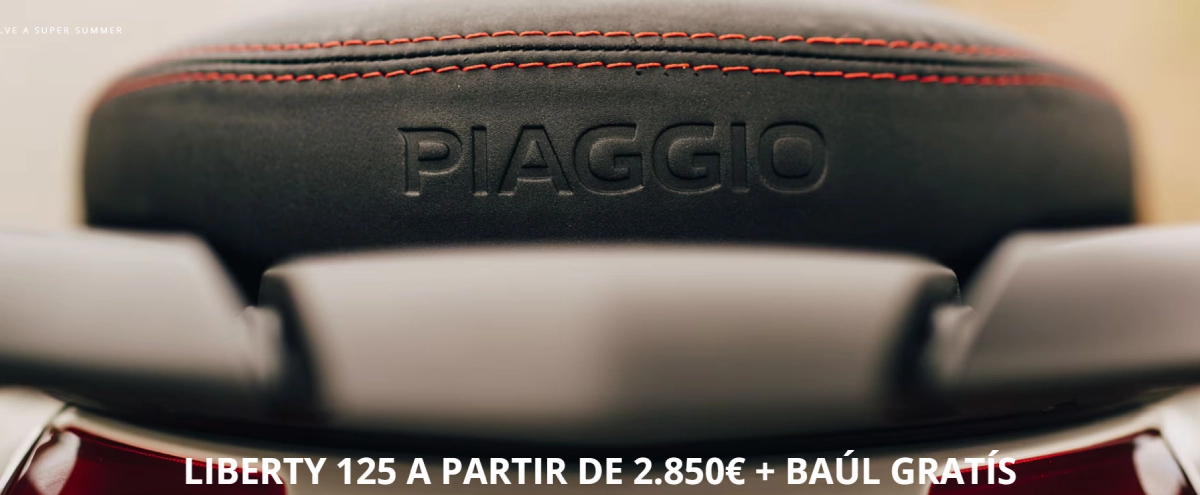 LIBERTY 125 A PARTIR DE 2.850€ + BAÚL GRATÍS