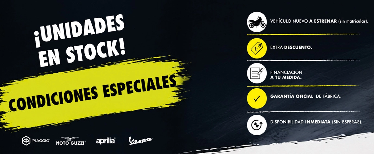Liquidación de motos Aprilia en Valencia: unidades en stock a precios especiales