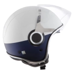 CASCO JET VESPA VJ COLOR BLANCO/AZUL