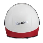 CASCO JET VESPA VJ COLOR BLANCO/ROJO