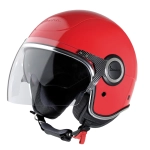 CASCO JET VESPA VJ COLOR ROJO