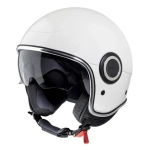 CASCO JET VESPA VJ1 COLOR BLANCO BRILLO