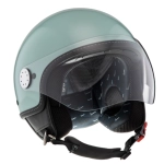 CASCO JET VESPA VISOR 3.0 COLOR VERDE