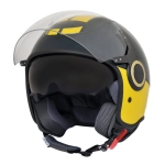 CASCO JET VESPA VJ RACING SIXTIES 60S COLOR AMARILLO/VERDE  