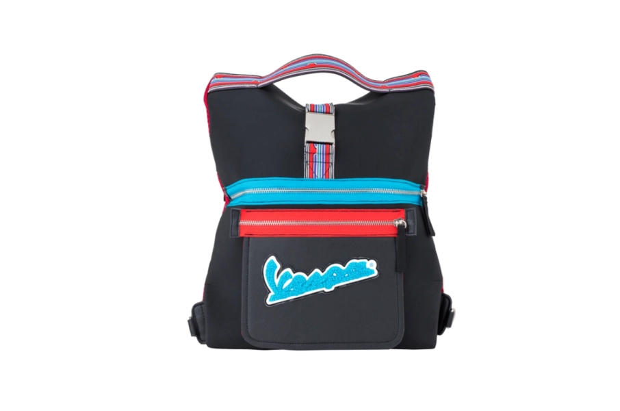 BOLSA VESPA STRIPES ROJO