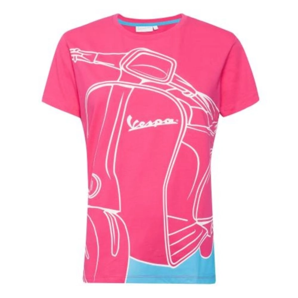 CAMISETA-M/C'VESPA'YOUNG-FUCSI