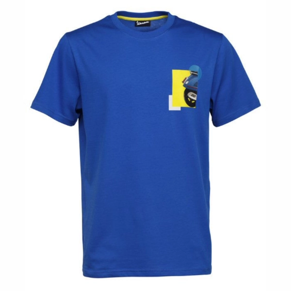 CAMISETA VESPA HERITAGE AZUL
