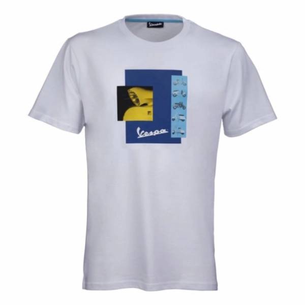 CAMISETA VESPA HERITAGE BLANCA