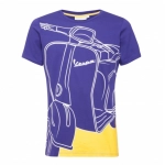CAMISETA VESPA INFANTIL PURPURA
