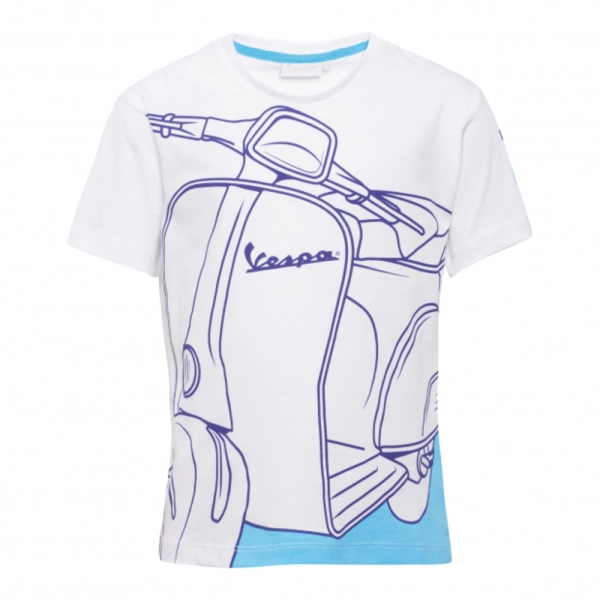 CAMISETA VESPA YOUNG-BLANCA M/C HOMBRE