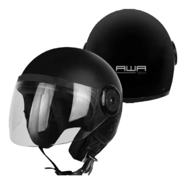 CASCO JET AWA BASEJET NEGRO MATE