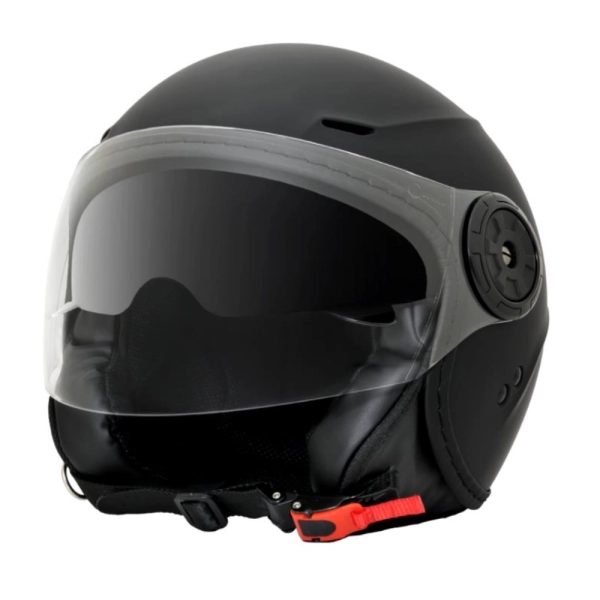 CASCO JET AWA COLOR NEGRO MATE
