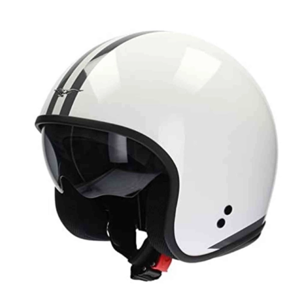 CASCO JET GUZZI STRIPES COLOR BLANCO