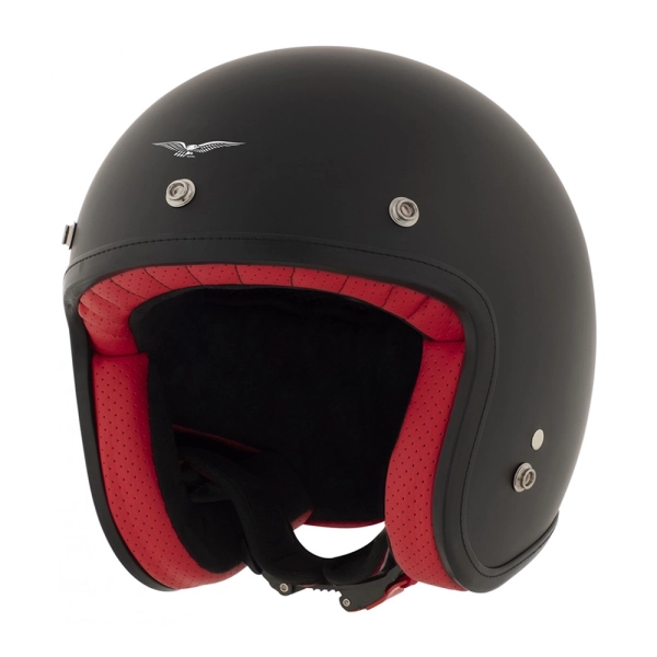 CASCO JET GUZZI THE CLAN NEGRO MATE