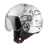 CASCO JET NZI ZETA 2 W-VESPA TURIA COLOR BLANCO BRILLO