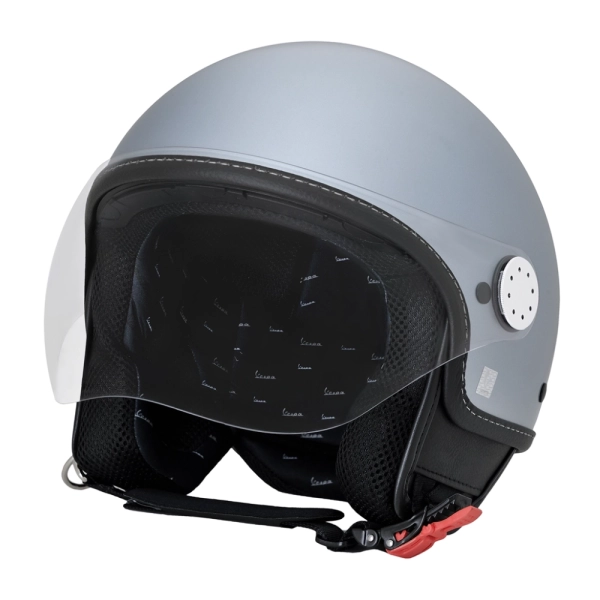 CASCO JET VESPA VISOR 3.0 COLOR GRIS CLARO