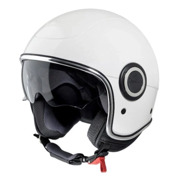 CASCO JET VESPA VJ1 COLOR BLANCO BRILLO