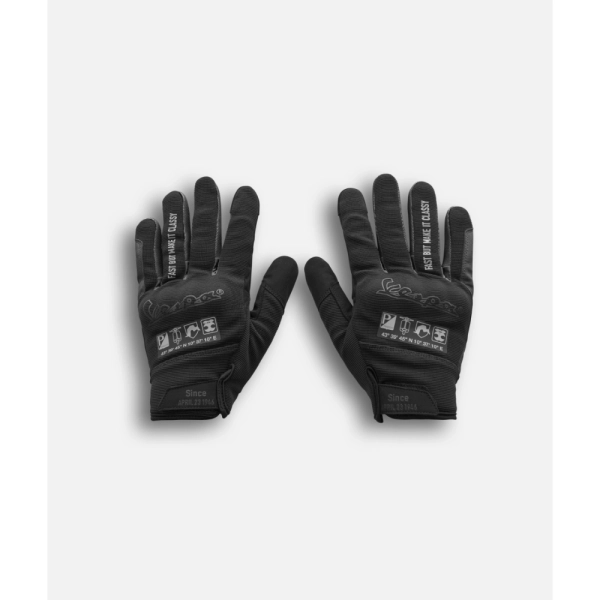 GUANTES VESPA DEC NEGRO