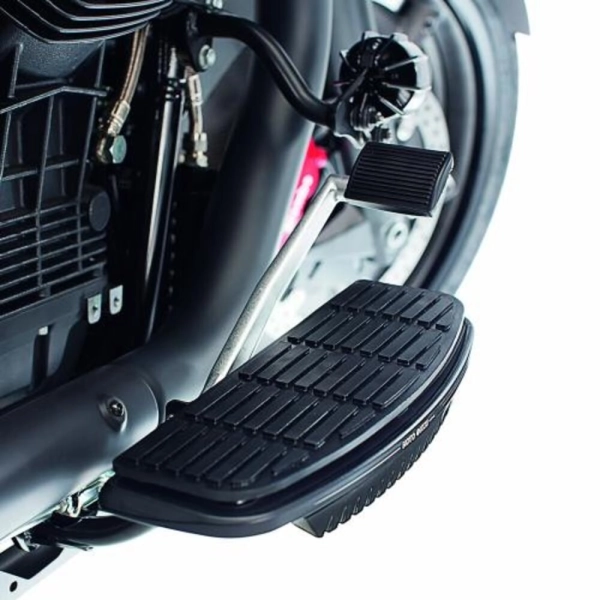 KIT ESTRIBERAS LARGAS PILOTO 'GUZZI' NEGRO