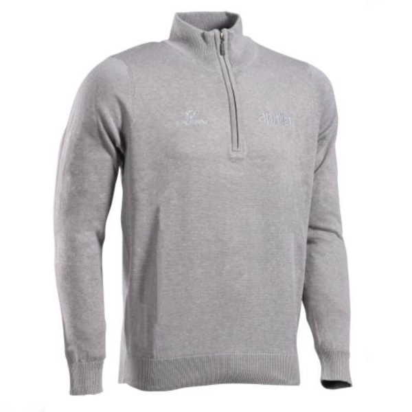 SUETER CREMALLERA CORTA 'APRILIA'-GRIS-HOMBRE